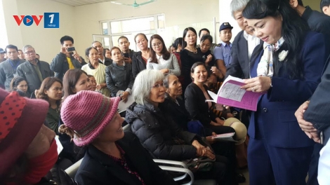 Bộ trưởng Bộ Y tế Nguyễn Thị Kim Tiến thị sát Bệnh viện K Hà Nội. (Thời sự đêm 08/12/2016)