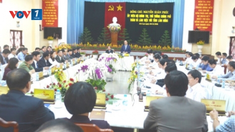 Thủ tướng Nguyễn Xuân Phúc làm việc với tỉnh Lâm Đồng. (Thời sự đêm 04/6/2016)