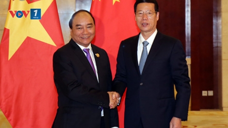Thủ tướng Chính phủ Nguyễn Xuân Phúc hội kiến với Ủy viên Thường vụ Bộ Chính trị Đảng Cộng sản Trung Quốc, Phó Thủ tướng Quốc vụ viện nước Cộng hòa nhân dân Trung Hoa Trương Cao Lệ (Thời sự đêm 10/9/2016)
