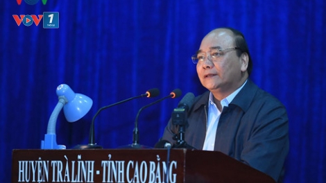 Thủ tướng Nguyễn Xuân Phúc thăm và làm việc tại các huyện Trà Lĩnh và Bảo Lâm của tỉnh Cao Bằng (Thời sự đêm 08/01/2017)