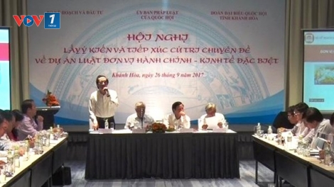 Xây dựng Luật đơn vị hành chính kinh tế đặc biệt, đoạn tuyệt với tư duy "xấu đều hơn tốt lỏi" (14/11/2017)