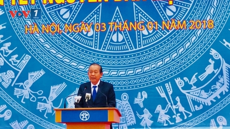 Phó Thủ tướng Thường trực Chính phủ Trương Hòa Bình phát động ra quân Năm An toàn giao thông 2018 (Thời sự trưa 03/01/2018)
