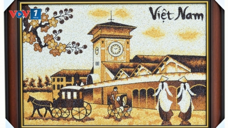 Hồn Việt trong tranh gạo Quỳnh Vy (30/5/2018)