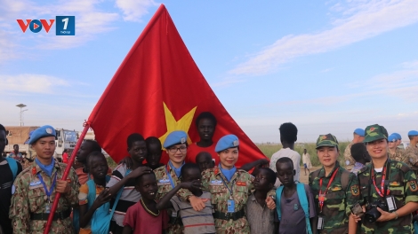 Những cánh chim hòa bình đang thực hiện nhiệm vụ quốc tế tại Bentiu, Nam Xu Đăng (4/2/2019)