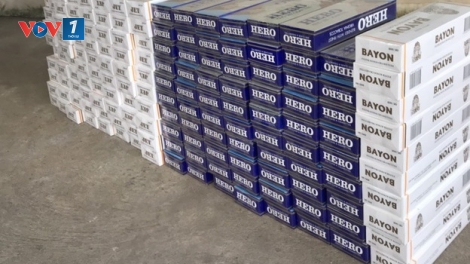 Quản lý thị trường Trà Vinh tạm giữ gần 5.000 bao thuốc lá điếu nhập lậu (27/6/2019)