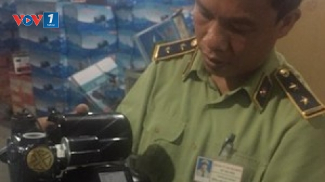Quản lý thị trường Hà Nội: Ngăn chặn gần 500 máy bơm nước giả mạo xuất xứ "Made in Vietnam" (6/8/2019)