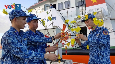 Đón Tết trên biển tại tàu cảnh sát biển 9004 (17/1/2020)