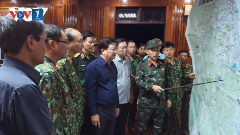 Quảng Nam: Lập Sở Chỉ huy tiền phương tìm kiếm người mất tích ở Nam Trà My (29/10/2020)