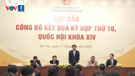 Nhìn lại Kỳ họp 10, Quốc hội khóa XIV (18/11/2020)