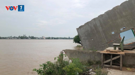 An Giang: Sạt lở bờ sông đe dọa đời sống người dân nông thôn (09/12/2020)