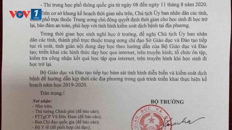 Bộ GD&ĐT lùi thời gian kết thúc năm học, thi THPT quốc gia (13/3/2020)
