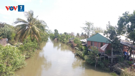 Tiền Giang: Nước mặn sông Tiền giảm, bà con nông dân chủ động đón nguồn nước ngọt (4/4/2020)