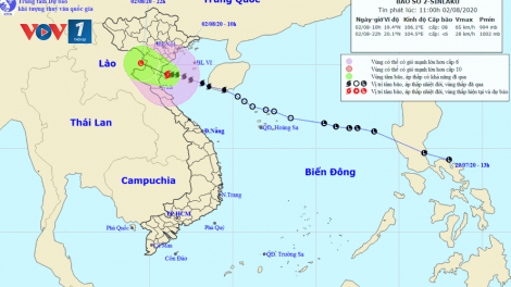 Bão số 2 làm 2 người chết, 2 người bị thương (3/8/2020)