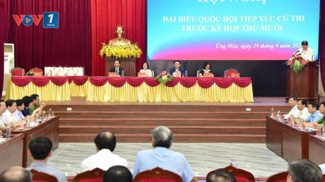 Bí thư thành ủy Hà Nội tiếp xúc cử tri (29/9/2020)