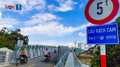 Cần Thơ: Khôi phục lại cầu Rạch Cam sau hơn 2 tháng bị sạt lở (11/9/2020)