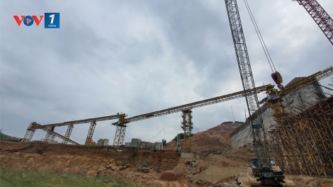 Ngày cuối năm trên công trường hồ chứa nước Đồng Mít (06/02/2021)