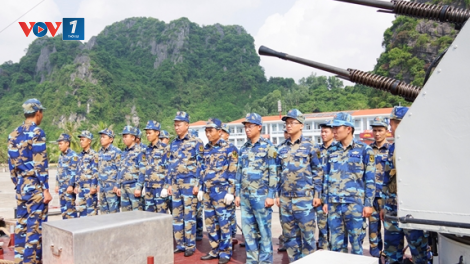 Tàu 354 (Hải đội 135, Lữ đoàn 170, Vùng 1 Hải quân) can trường nơi đầu sóng (27/03/2021)