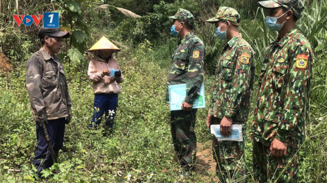 Kon Tum: LL Biên phòng tăng cường phòng, chống dịch COVID-19 ở ngã ba Đông Dương (26/4/2021)