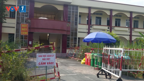 Người lính quân y tại Bệnh viện Dã chiến Tiền Giang (08/04/2021)