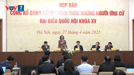Công bố danh sách 868 người ứng cử đại biểu Quốc hội khóa XV (27/04/2021)