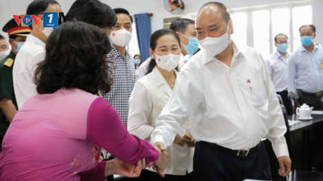 Chủ tịch nước Nguyễn Xuân Phúc tiếp xúc cử tri TP Hồ Chí Minh (10/5/2021)