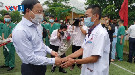 Quảng Ninh chi viện Bắc Giang chống dịch (15/5/2021)