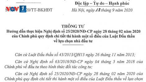 Gỡ vướng “rào cản” kinh doanh bất động sản - Vướng mắc từ Thông tư 06 về lựa chọn nhà đầu tư (09/08/2021)