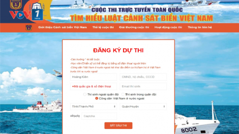 Tuyên truyền sâu rộng Luật Cảnh sát biển Việt Nam thông qua cuộc thi trực tuyến Tìm hiểu luật Cảnh sát biển Việt Nam (22/09/2021)