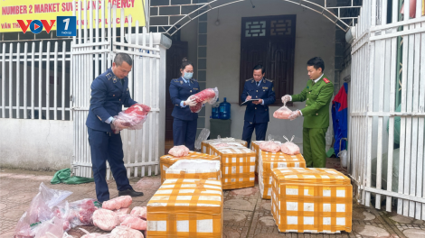 Quản lý thị trường Lai Châu: kiểm tra, phát hiện và thu giữ gần nửa tấn thịt và mỡ lợn không rõ nguồn gốc xuất xứ (5/1/2023)