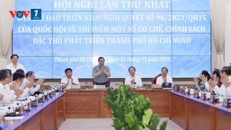 THỜI SỰ 12H TRƯA 26/11/2023: Thủ tướng chủ trì Hội nghị về thí điểm một số cơ chế, chính sách đặc thù phát triển TP HCM