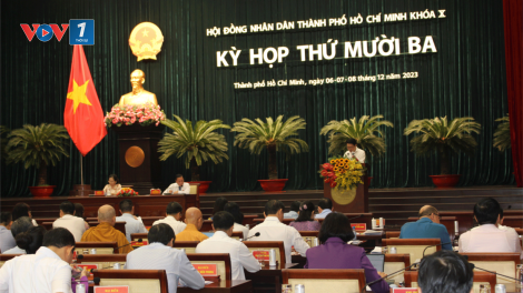 THỜI SỰ 21H30 ĐÊM 08/12/2023: Hội đồng nhân dân TPHCM thống nhất mục tiêu tăng trưởng tổng sản phẩm xã hội năm 2024 từ 7,5 đến 8%
