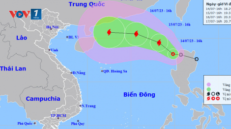 THỜI SỰ 21H30 ĐÊM 14/7/2023: Sau khi đi vào Biển Đông trong đêm nay hoặc sáng mai, áp thấp nhiệt đới có khả năng sẽ mạnh lên thành bão.