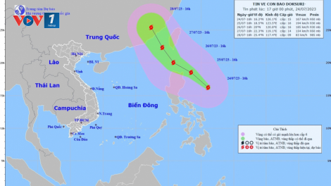 THỜI SỰ 21H30 ĐÊM 24/7/2023: Các tỉnh, thành phố ven biển từ Quảng Ninh đến Khánh Hòa chủ động ứng phó với bão DOKSURI trên vùng biển phía Đông của Philippines