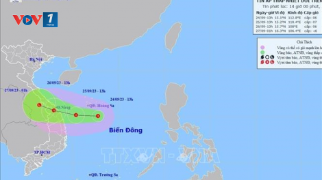 THỜI SỰ 21H30 ĐÊM 24/9/2023: Các tỉnh, thành phố Trung Bộ, Tây Nguyên và Nam Bộ chủ động ứng phó với áp thấp nhiệt đới và mưa lớn.
