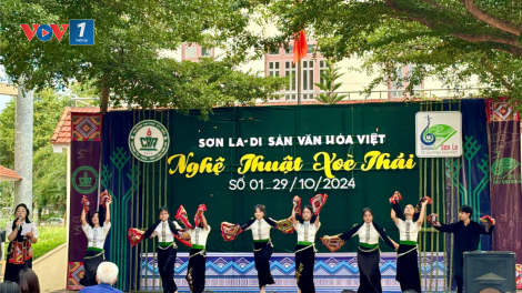 Lần đầu đưa xoè thái vào thi trong trường học ở Sơn La (31/10/2024)
