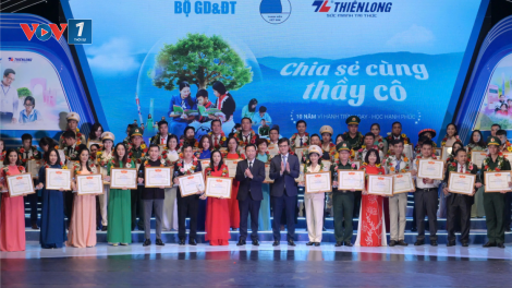 Chương trình “Chia sẻ cùng thầy cô” năm 2024: Tuyên dương 60 thầy cô giáo tiêu biểu (15/11/2024)