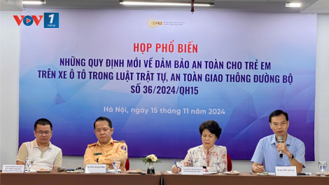 Ưu tiên bảo vệ trẻ em trên xe ô tô khi tham gia giao thông (15/11/2024)