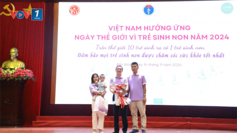Cứ 10 trẻ được sinh ra thì có 1 trường hợp sinh non (16/11/2024)