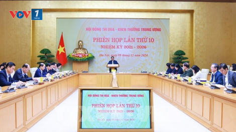THỜI SỰ 12H TRƯA 9/12/2024: Chủ trì Phiên họp thứ 10 của Hội đồng Hội đồng thi đua - khen thường Trung ương, Thủ tướng Phạm Minh Chính nhấn mạnh tinh thần cả nước thi đua đổi mới sáng tạo, chuyển đổi số, đưa đất nước vươn mình trong kỷ nguyên mới.