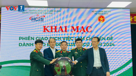 Hơn 2.500 chỉ tiêu việc làm, học nghề, xuất khẩu lao động dành cho bộ đội xuất ngũ (29/12/2024)