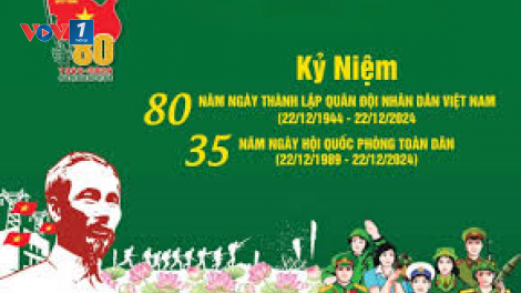 THỜI SỰ 6H SÁNG 22/12/2024: Kỷ niệm trọng thể 80 năm Ngày thành lập Quân đội nhân dân Việt Nam và 35 năm Ngày hội Quốc phòng toàn dân.