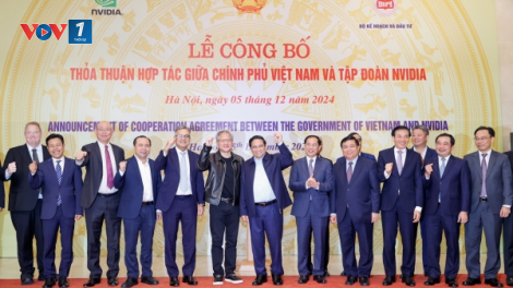 THỜI SỰ 21H30 ĐÊM 5/12/2024: Thủ tướng Phạm Minh Chính chứng kiến lễ ký kết hợp tác giữa Tập đoàn NVIDIA và Bộ Kế hoạch và Đầu tư, thành lập Trung tâm Nghiên cứu và Phát triển Trí tuệ nhân tạo (AI) và Trung tâm Dữ liệu AI tại Việt Nam.