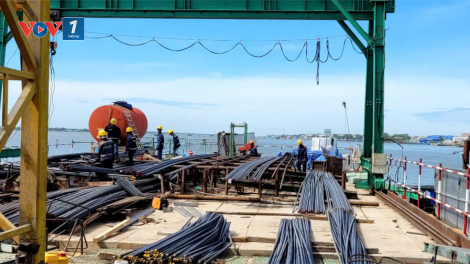 Những ngày cuối năm trên công trình xây dựng Công trình cầu Rạch Miễu 2 (26/12/2024)