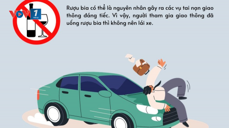 Lái xe sử dụng rượu, bia chiếm 43% nguyên nhân dẫn đến tai nạn giao thông (4/3/2024)