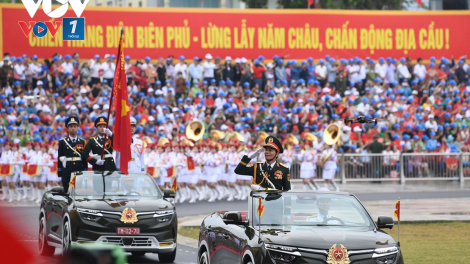 Hùng tráng Lễ kỷ niệm, diễu binh, diễu hành 70 năm Chiến thắng Điện Biên Phủ (07/05/2024)