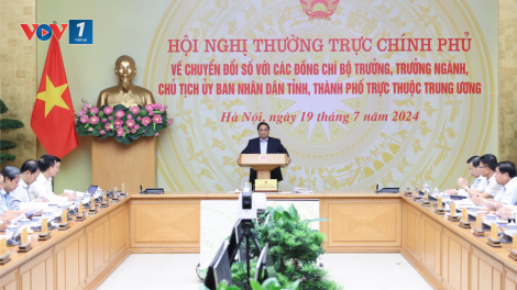 THỜI SỰ 12H TRƯA 19/7/2024: Thủ tướng Phạm Minh Chính, Chủ tịch Uỷ ban Quốc gia về chuyển đổi số chủ trì Hội nghị Thường trực Chính phủ về chuyển đổi số.