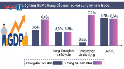 Nhìn lại tăng trưởng kinh tế 6 tháng đầu năm 2024: làm mới các động lực tăng trưởng truyền thống, thực hiện mục tiêu đề ra (09/07/2024)