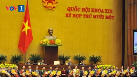 Quốc hội thông qua Nghị quyết phê chuẩn đề nghị của Thủ tướng Nguyễn Xuân Phúc về việc bổ nhiệm 3 Phó Thủ tướng và 18 Bộ trưởng. (Thời sự chiều 09/4/2016)