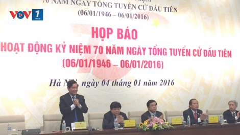Lễ kỷ niệm 70 năm ngày Tổng tuyển cử đầu tiên sẽ được tổ chức vào ngày 6/1 tới tại Hội trường Diên Hồng, Nhà Quốc hội (Thời sự đêm 04/01/2016)