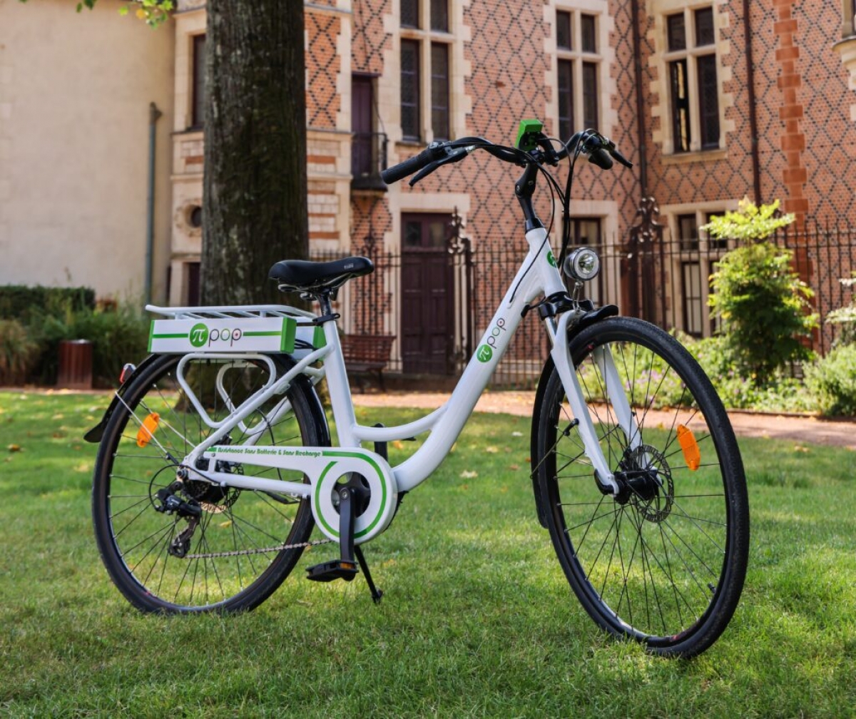 Xe đạp điện không dùng pin thân thiện với môi trường - Nguồn: PIPOP Ebike